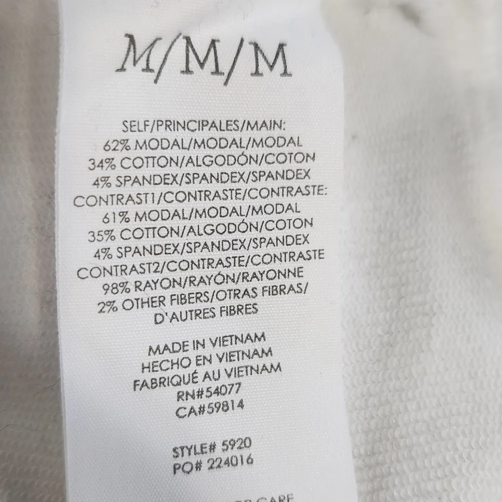 CAbi White Hooded ATC Pullover with Black Side Buttons Size Medium - NWOT - Picture 3 of 3